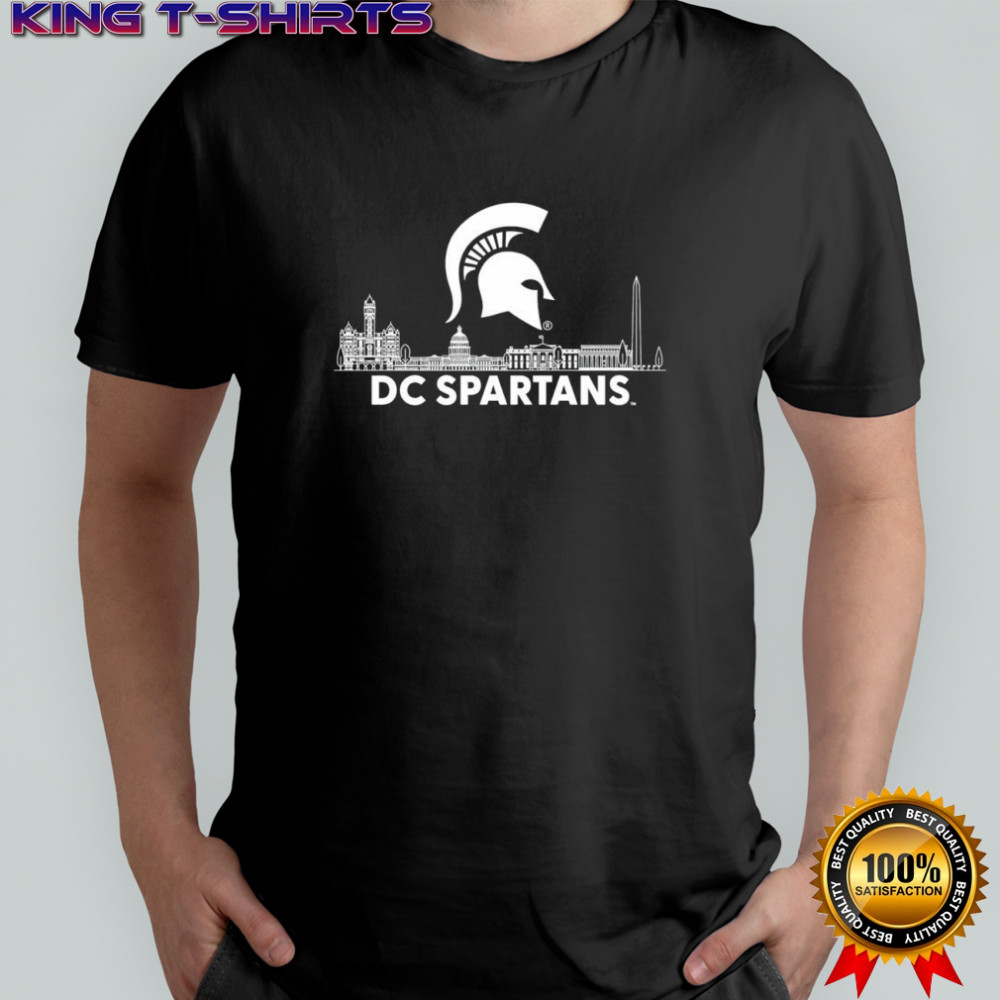 Michigan State DC Spartans city skyline shirt
