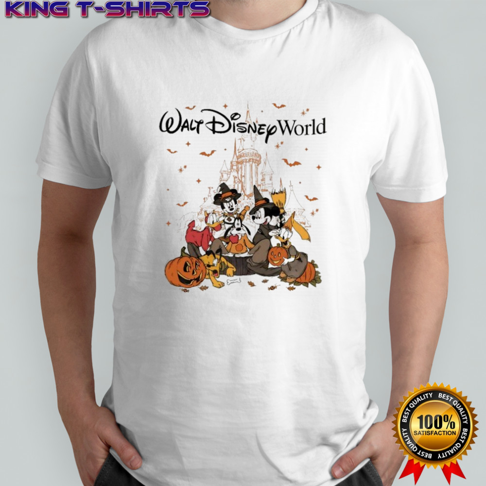 Mickey Mouse And Minnie Mouse Donald Duck Walt Disney World Halloween T-shirt