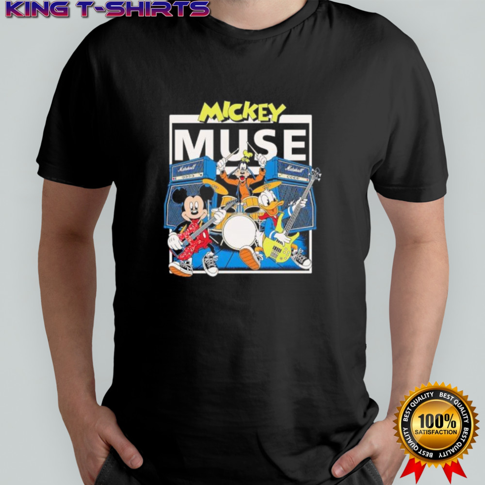 Mickey Muse band funny cartoon shirt