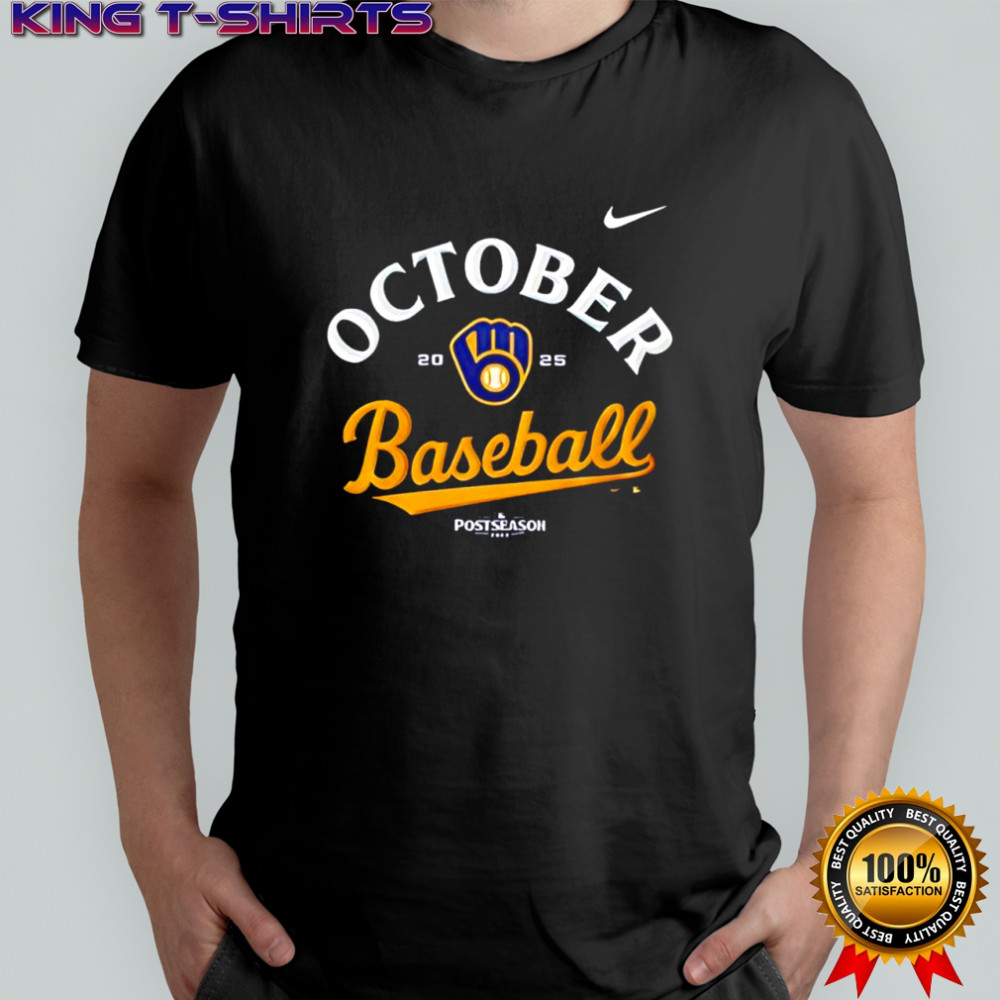 Milwaukee Brewers 2025 MLB Postseason October baseball shirt