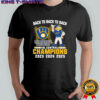 Milwaukee Brewers Mascot NL Central Central Division Champions Back To Back To Back shirt