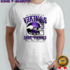 Minesota Viking football SKOL four time NFC Champions helmet shirt