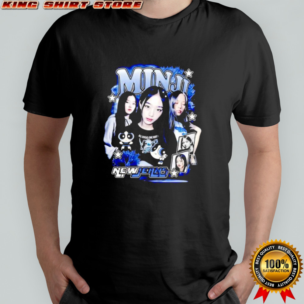 MinjI newjeans kpop powerpuff girls graphic design shirt
