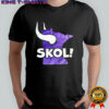 Minnesota Viking football SKOL silhouette retro style shirt