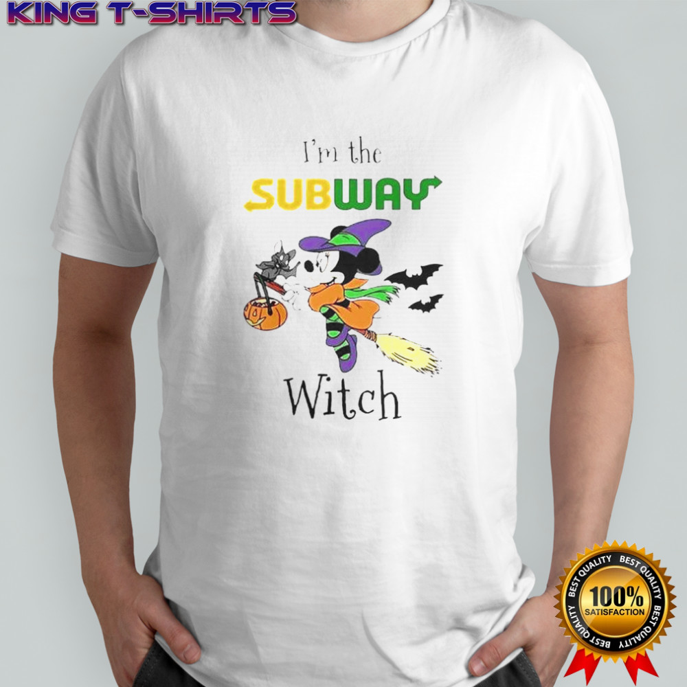 Minnie Mouse I’m Subway Witch Trick Or Treat Halloween T-Shirt