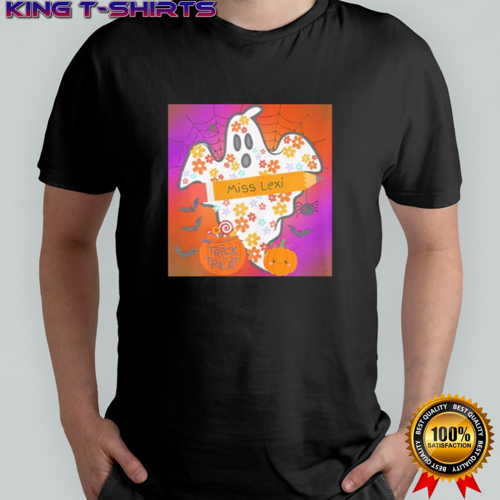 Miss Lexi Ghost trick or treat Halloween shirt