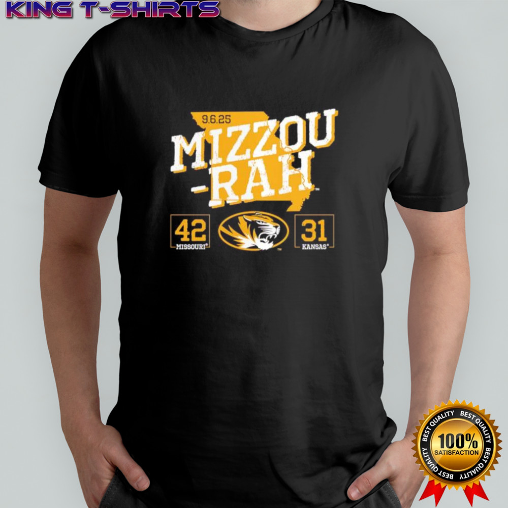 Mizzou Rah Missouri Kansas 42 to 31 Football shirt