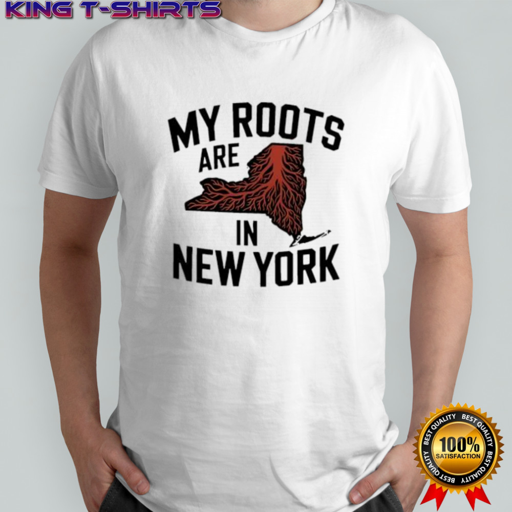 My Roots Are in New York State Map Roots shirt