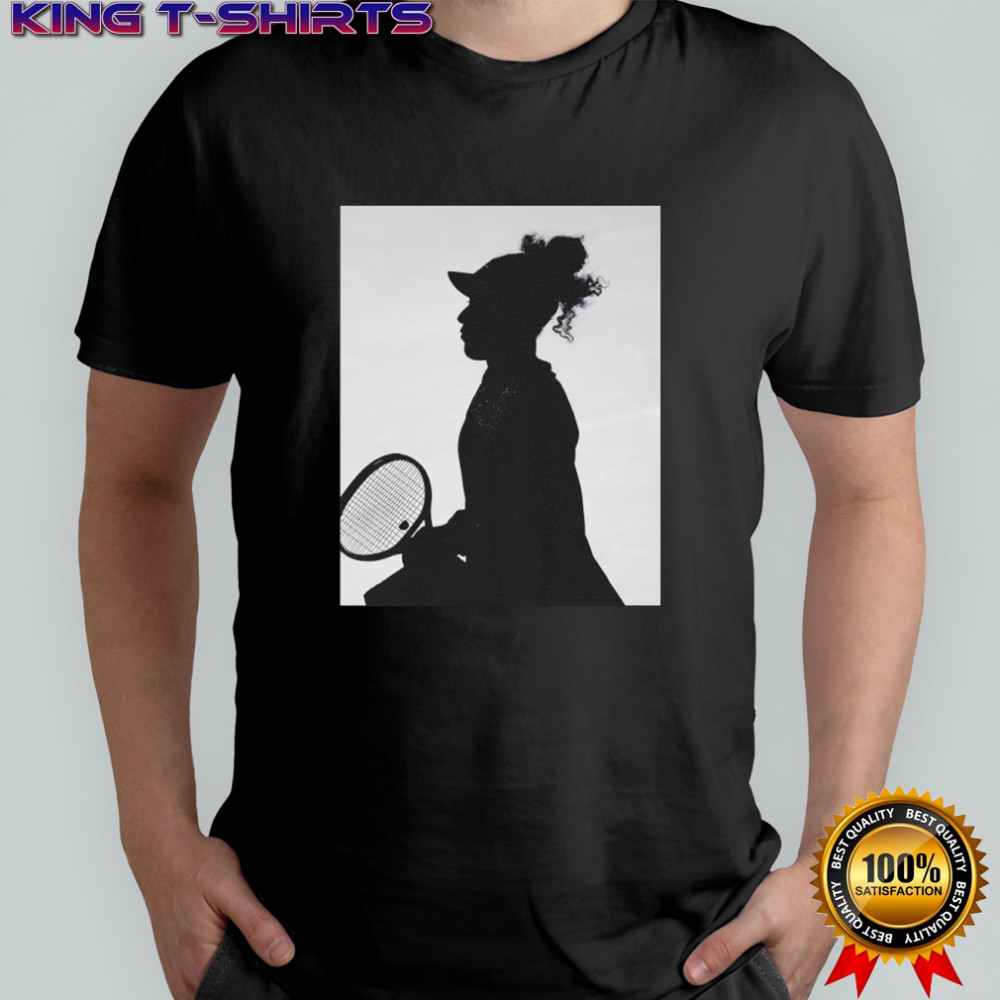 Naomi Osaka tennis player silhouette shirt