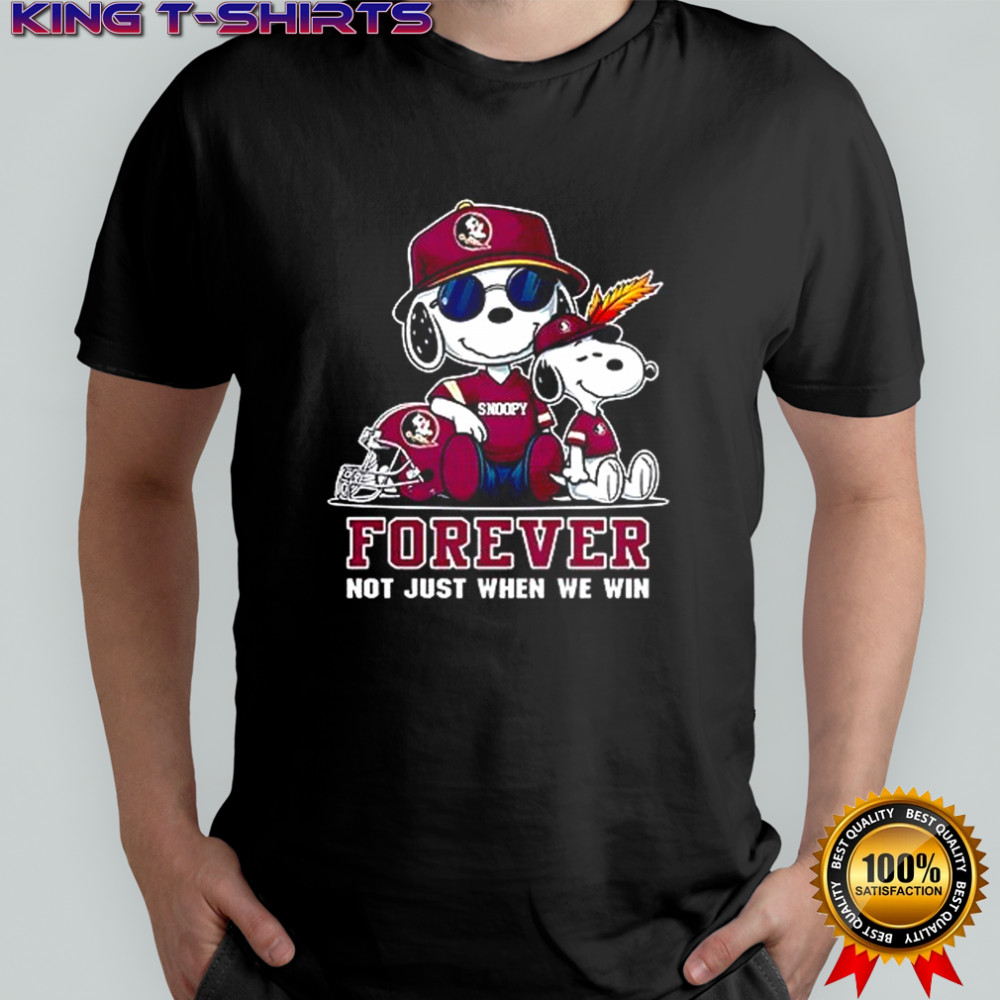 NCAA Florida State Seminoles Snoopy Forever not just when we win shirt
