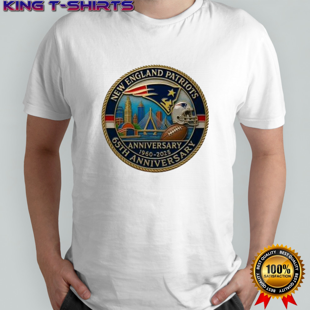 New England Patriots 65Th Anniversary Commemorative 1960-2025 Shirt