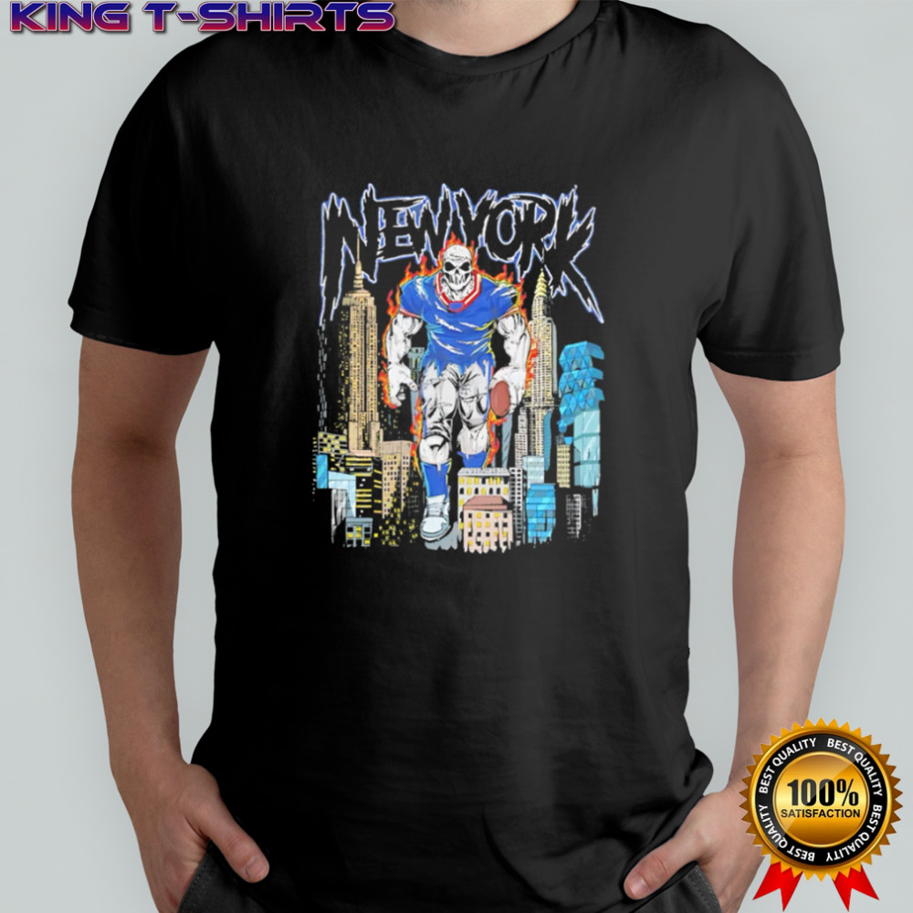 New York Giants Urban Cityscape Skeleton Football shirt