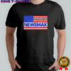 Newsmax politics and finance America flag vintage shirt