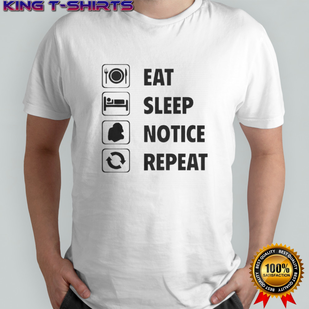 Nice Eat Sleep Notice Repeat 2025 T-Shirt