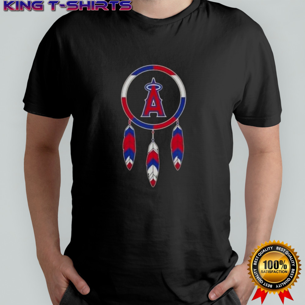 Nice Native American Indians X Los Angeles Angels Baseball T-Shirt