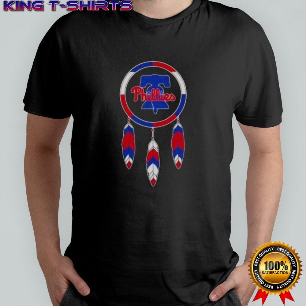 Nice Native American Indians X Philadelphia Phillies Baseball T-Shirt