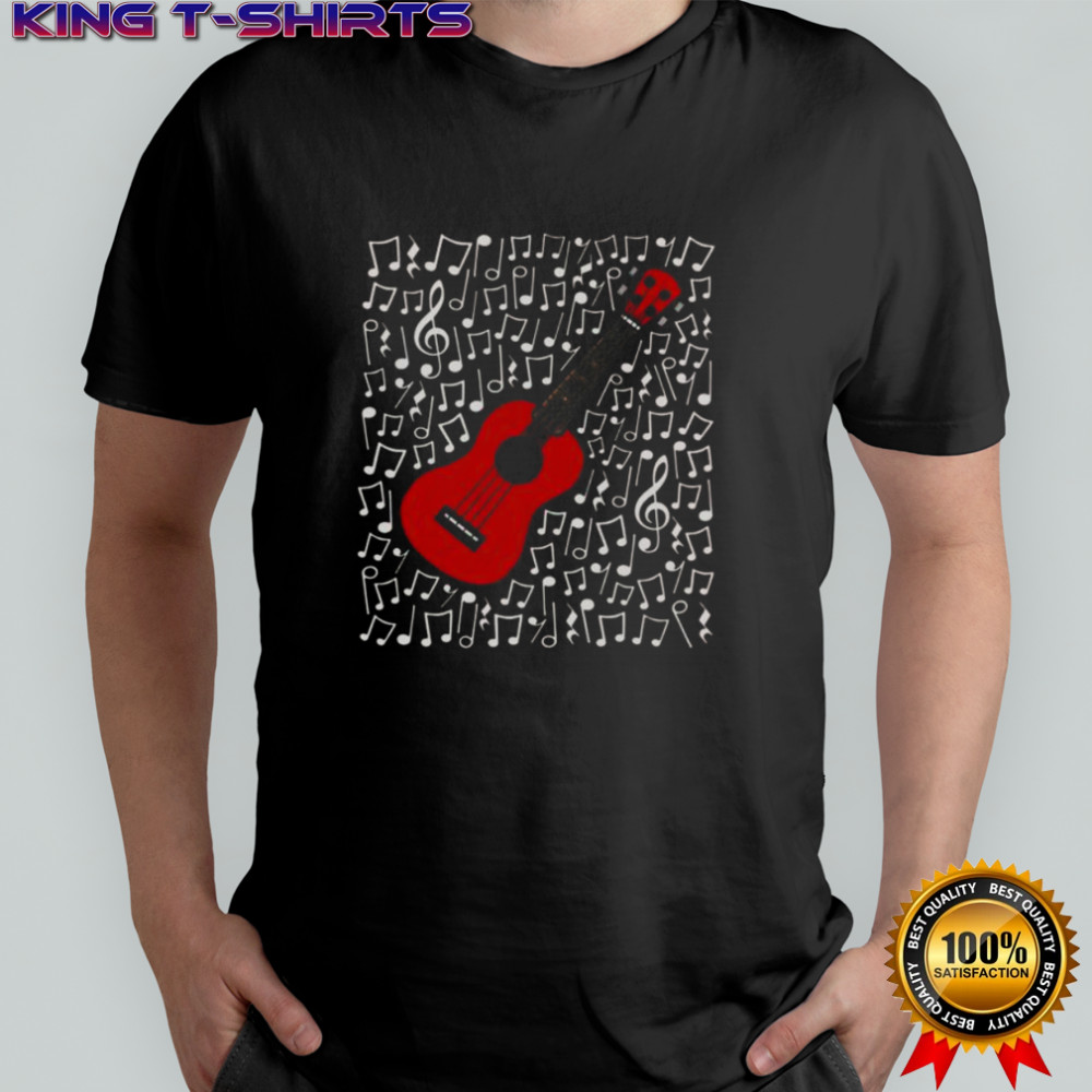Nice Ukulele Musical Notes Uke Player Music Teacher Musician T-Shirt Nice Ukulele Musical Notes Uke Player Music Teacher Musician T-Shirt