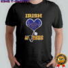 Notre Dame Irish Nurses it’s a work of heart heartbeat logo shirt