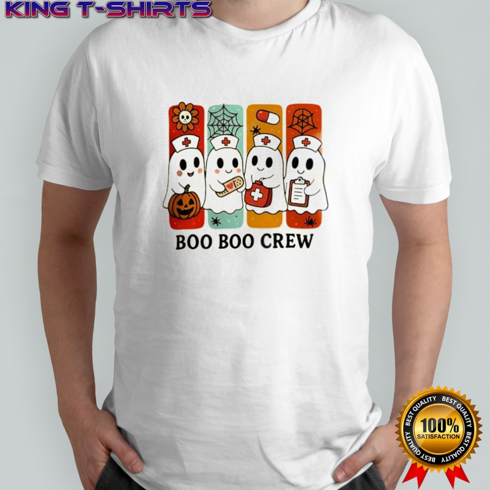 Nurse Ghost halloween boo boo crew shirt