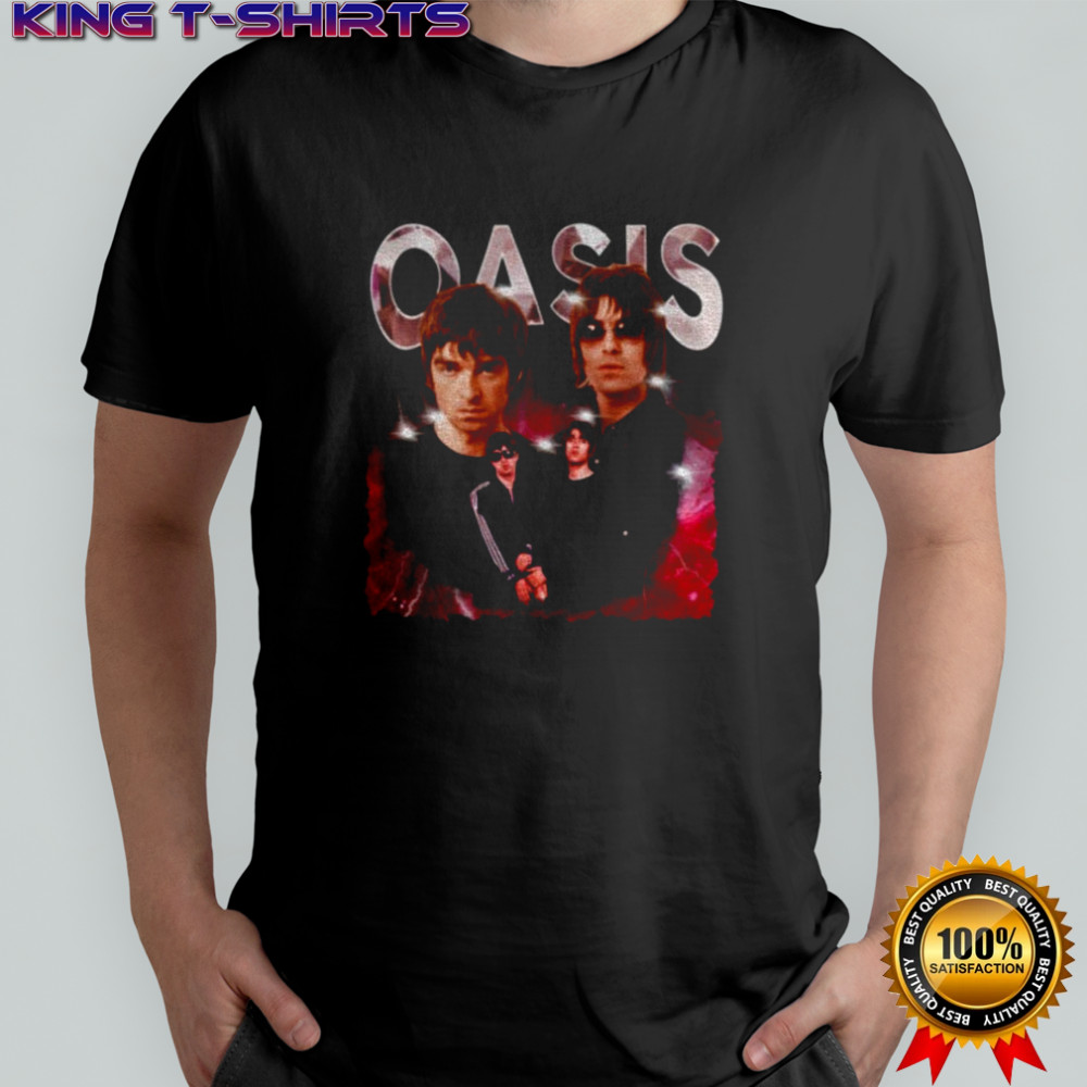 Oasis band storm graphic shirt