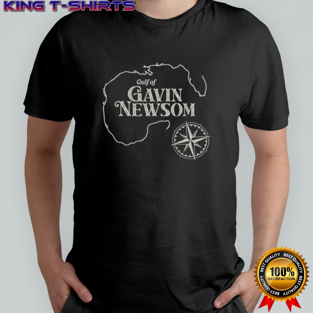 Official Gavin Newsom Gulf Of Mexico Map T-Shirt