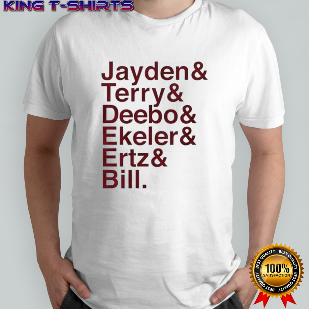 Official Washington Ampersand Football Names Stars NFL T-Shirt