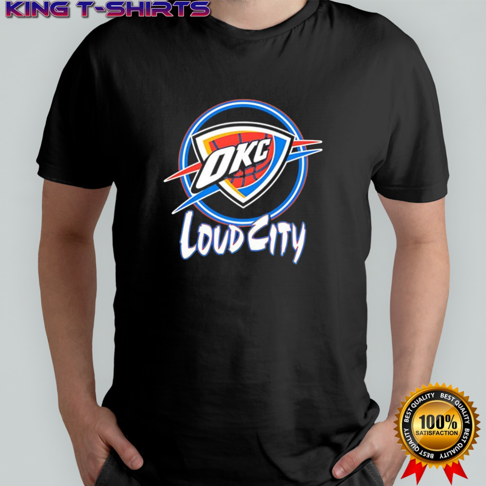 Oklahoma City Thunder loud city logo shirt