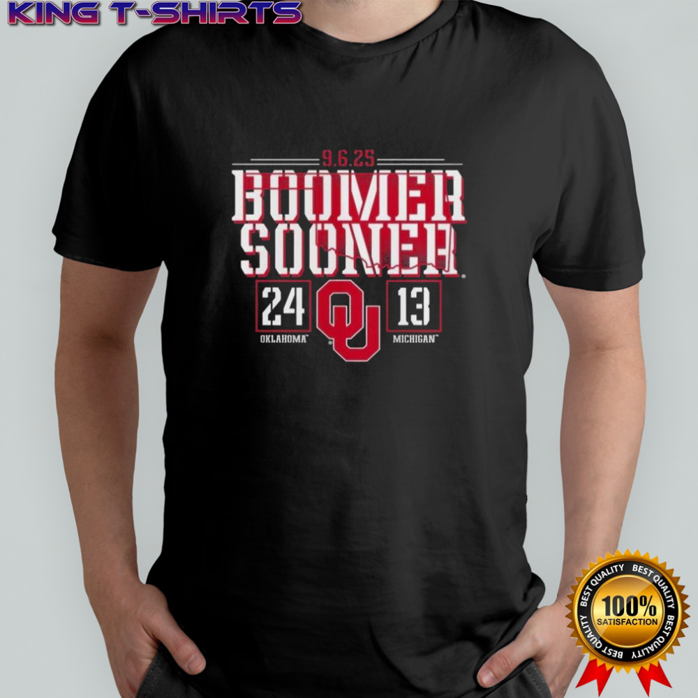 Oklahoma Sooners Beat Michigan Wolverines 2025 Score T-Shirt