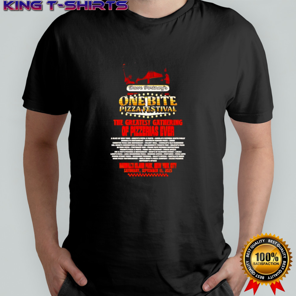 One Bite Pizza Fest 2025 icons vintage shirt