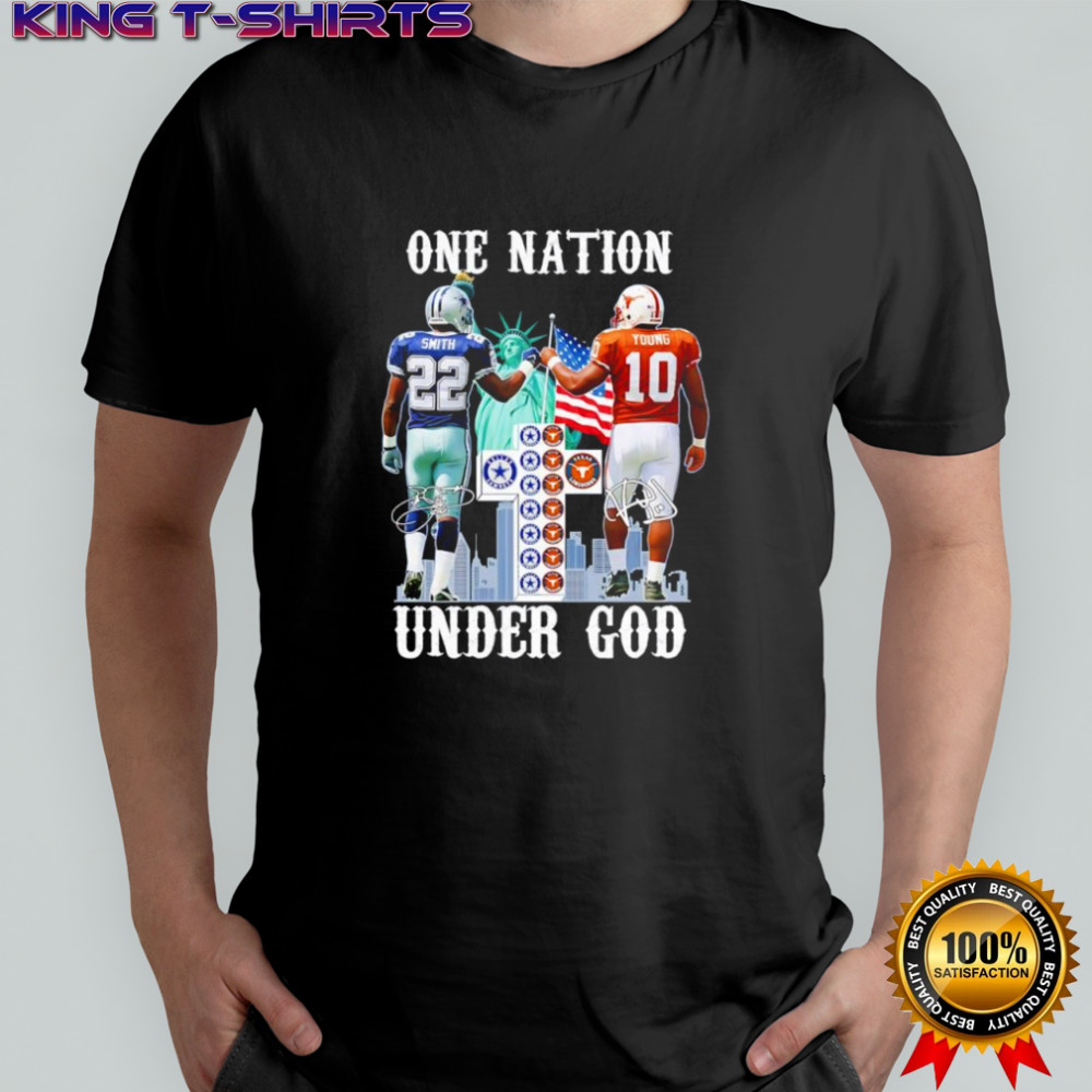 One Nation Emmitt Smith and Vince Young City Skyline signature shirt