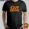 Ozzy Osbourne logo tribute RIP 1948–2025 text shirt