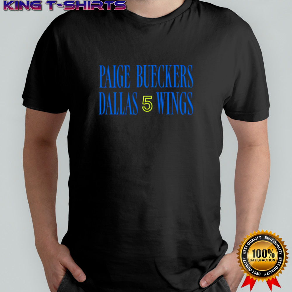 Paige Bueckers Dallas Wings 5 WNBA shirt