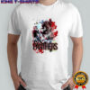 Panthers Football graphic player on field and lightnings shirt