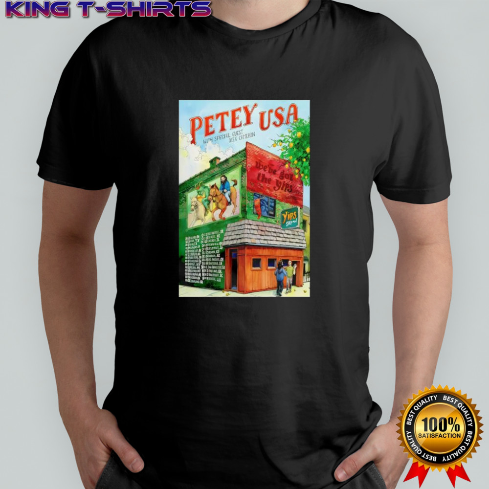 Petey America Yips Tour 2025 Posters shirt