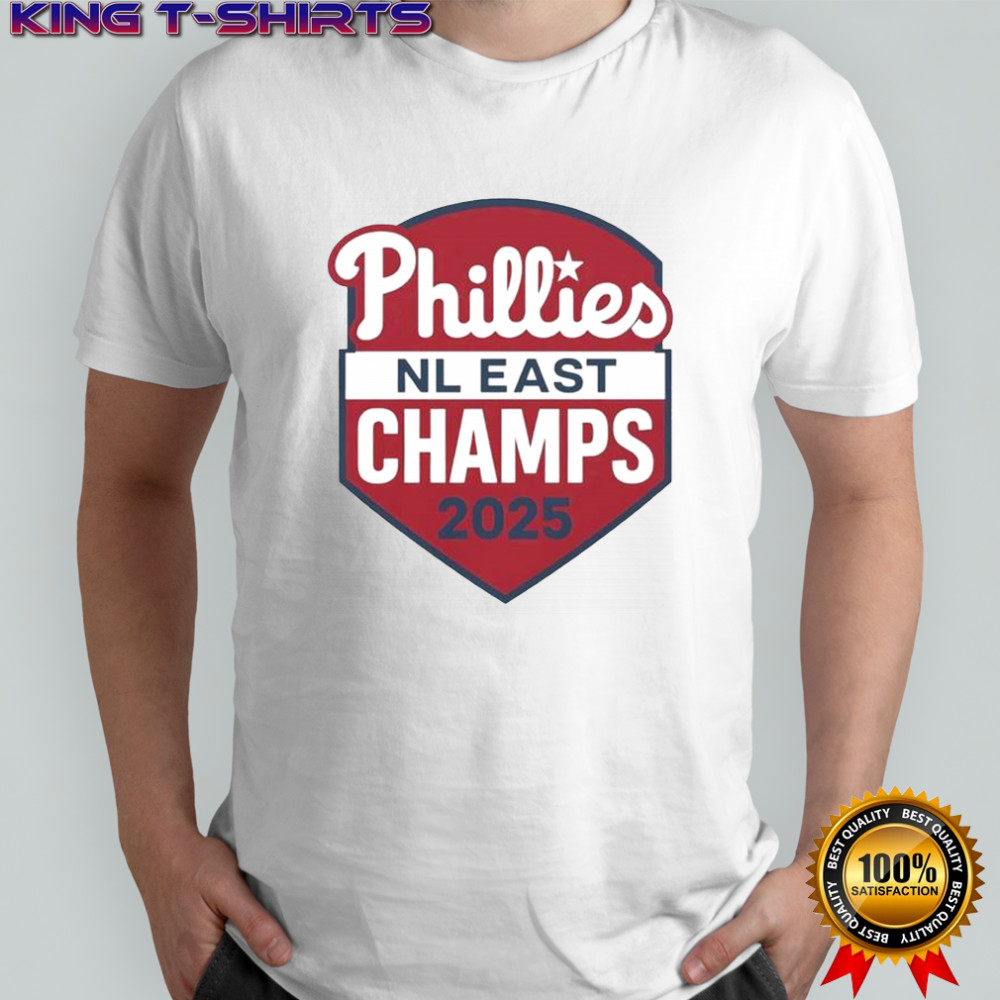 Philadelphia Phillies NL East Champs 2025 Logo T-Shirt