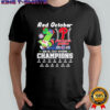 Philadelphia Phillies Red October B2B NL East Division Champions 2025 Mascot T-shirt
