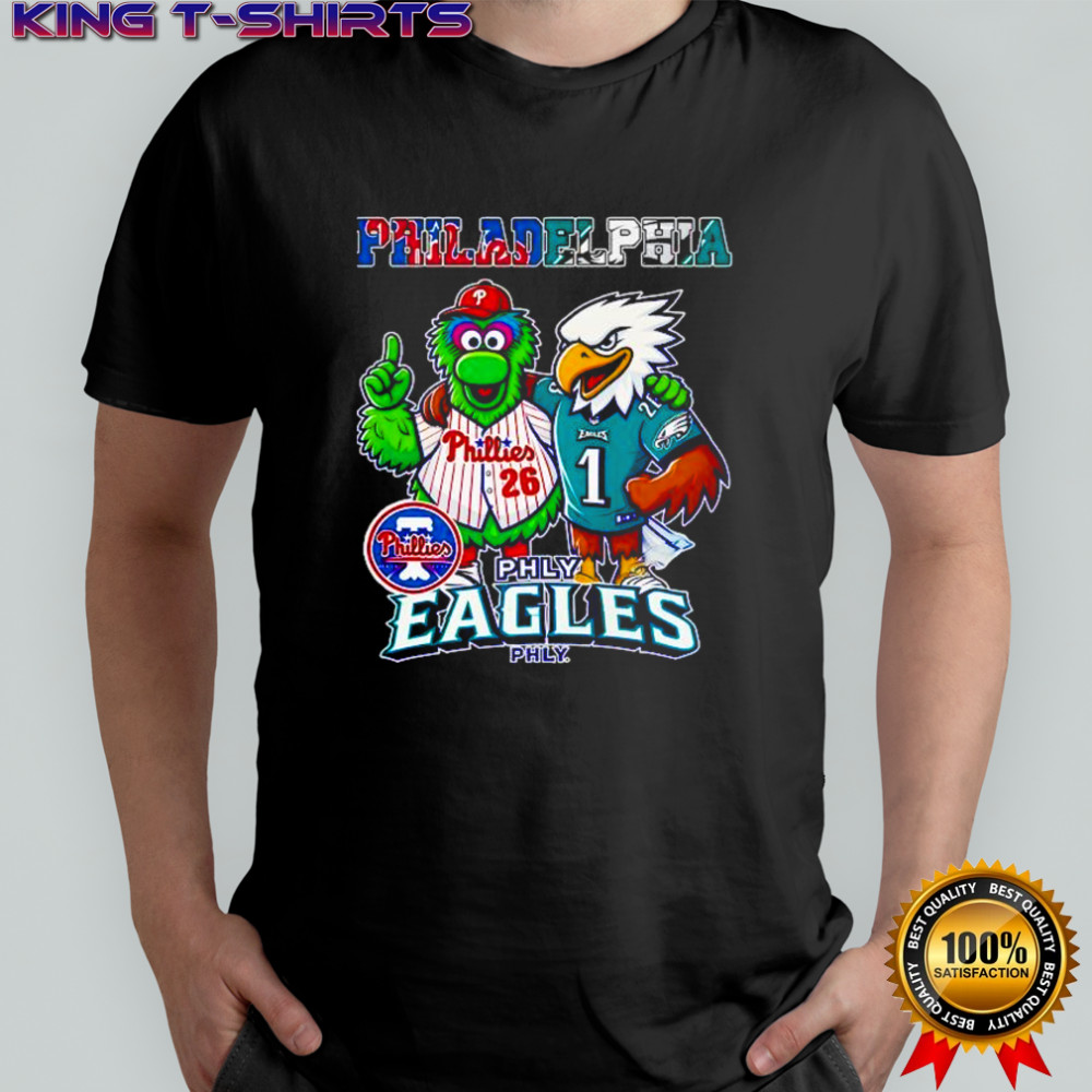 Philadelphia Phillies x Philadelphia Eagles Philadelphia Phly Eagles Phly Mascot shirt