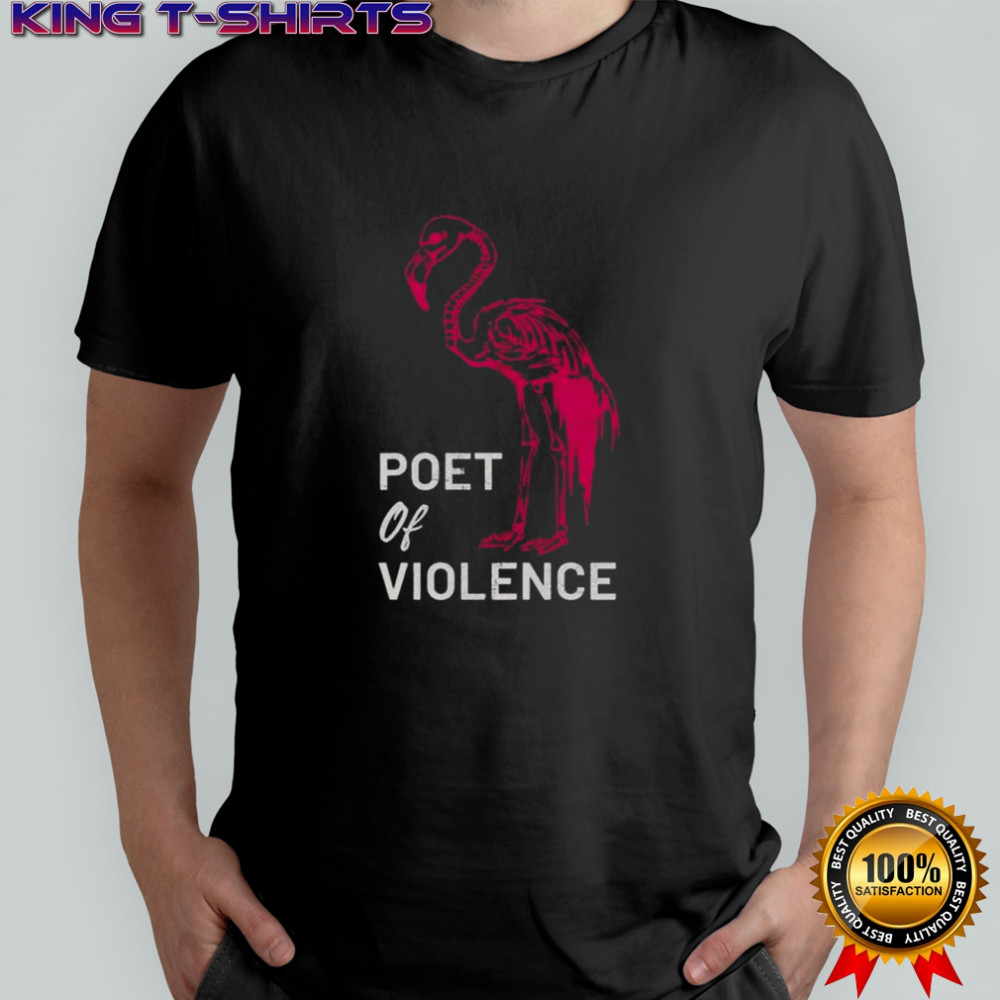 Poet Of Violence Flamingo Skeleton T-Shirt