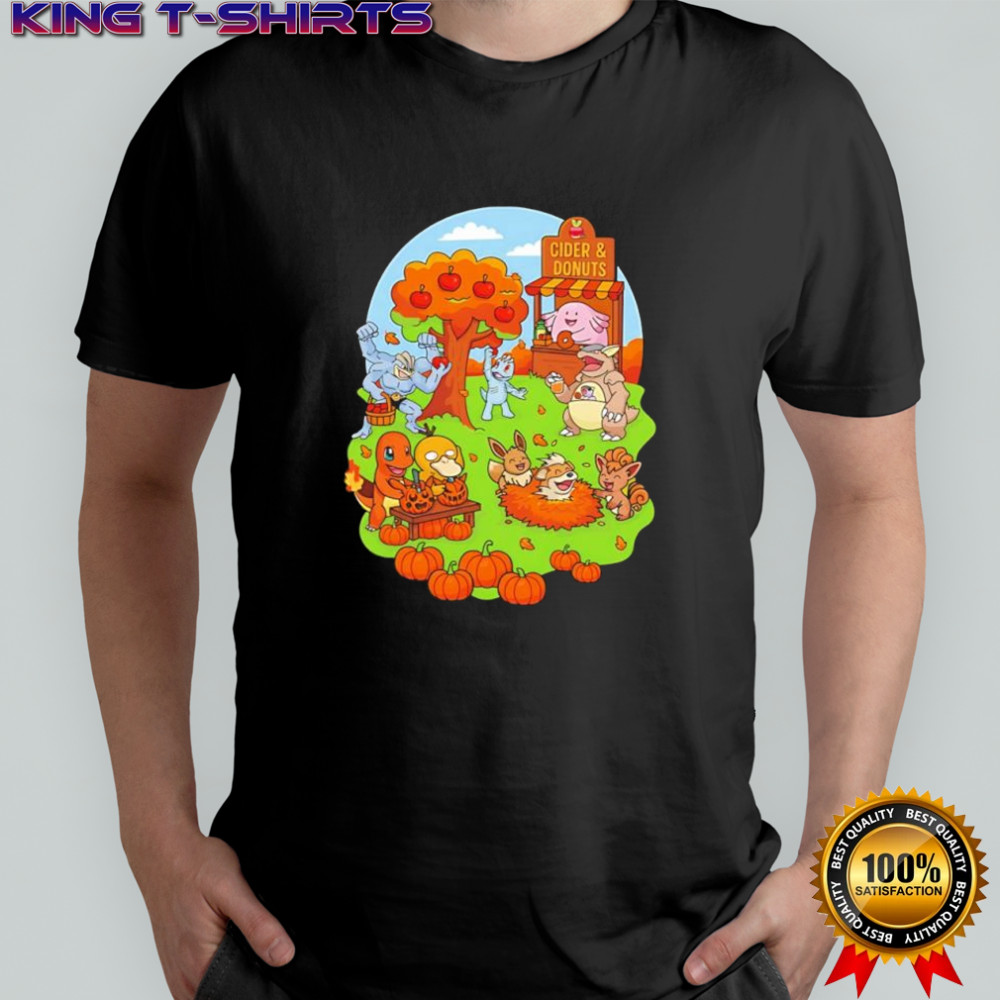 Pokémon Cider and Donuts shirt
