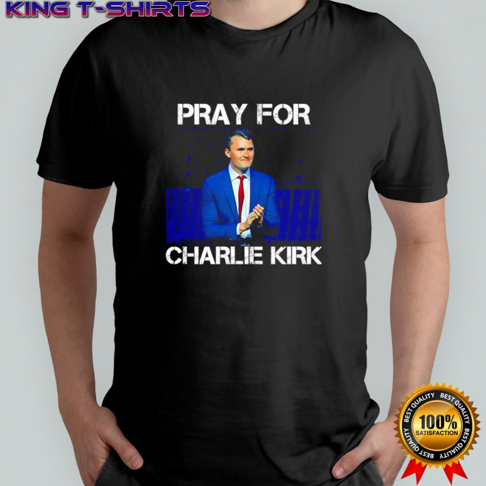 Pray For Charlie Kirk American flag shirt