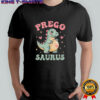 Pregosaurus Cute Retro Mommy Dinosaur Pregnancy Announcement shirt