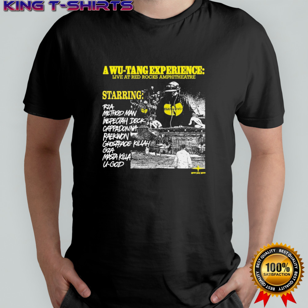 Project X Paris Wu-Tang Clan Starring Live At Red Rocks Amphitheatre T-shirt