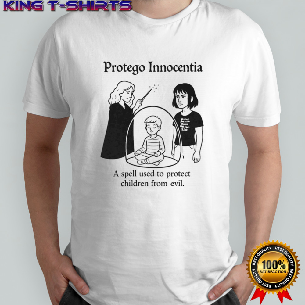 Protego Innocentia A Spell Used To Protect Children From Evil Protect Trans Kids T-shirt