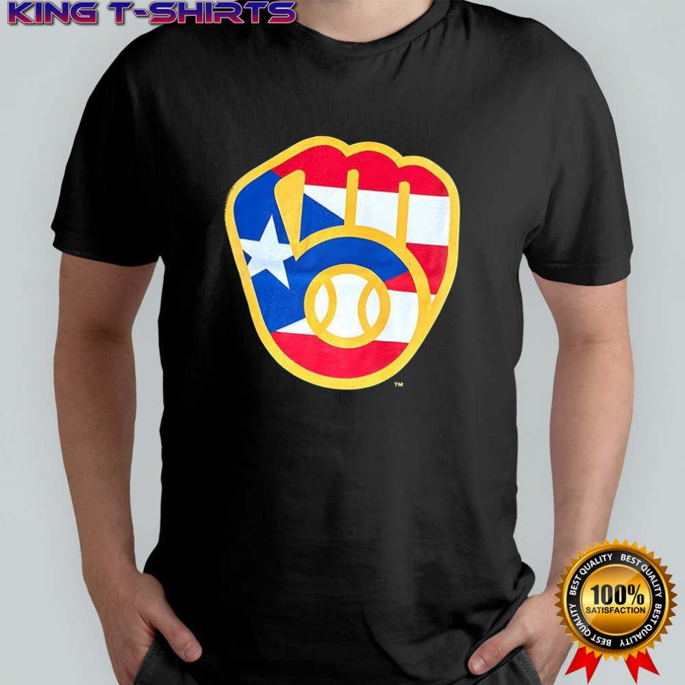 Puerto Rican Milwaukee Brewers logo shirt
