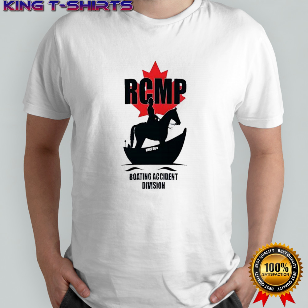 RCMP boating accident division Canada maple leaf shirt