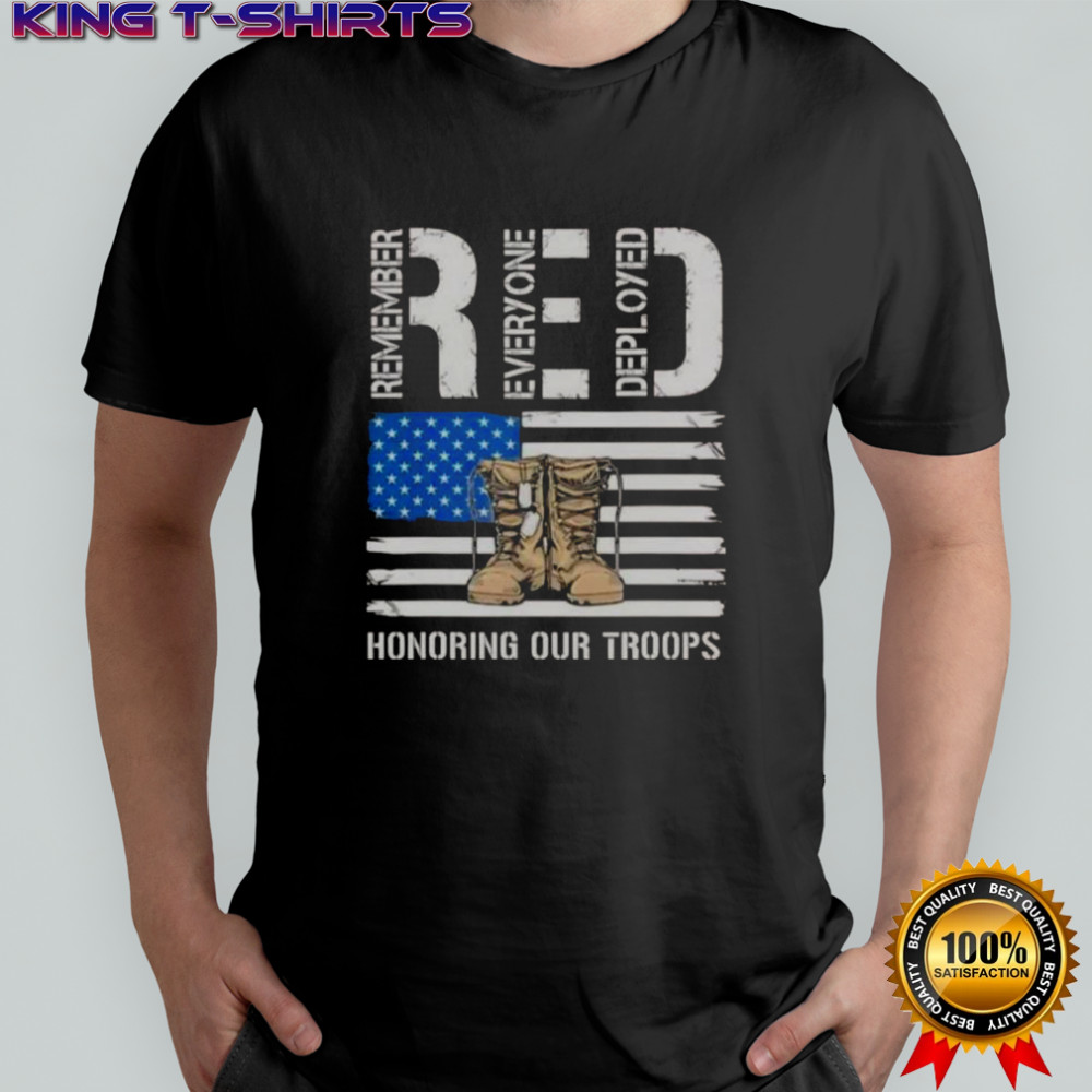 RED Honoring Our Troops T-Shirt