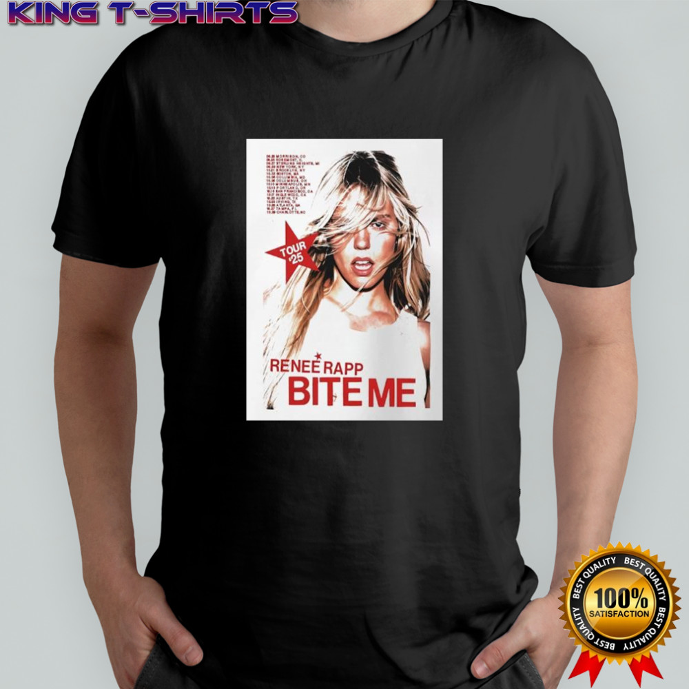Renee Rapp bite me tour 2025 poster shirt
