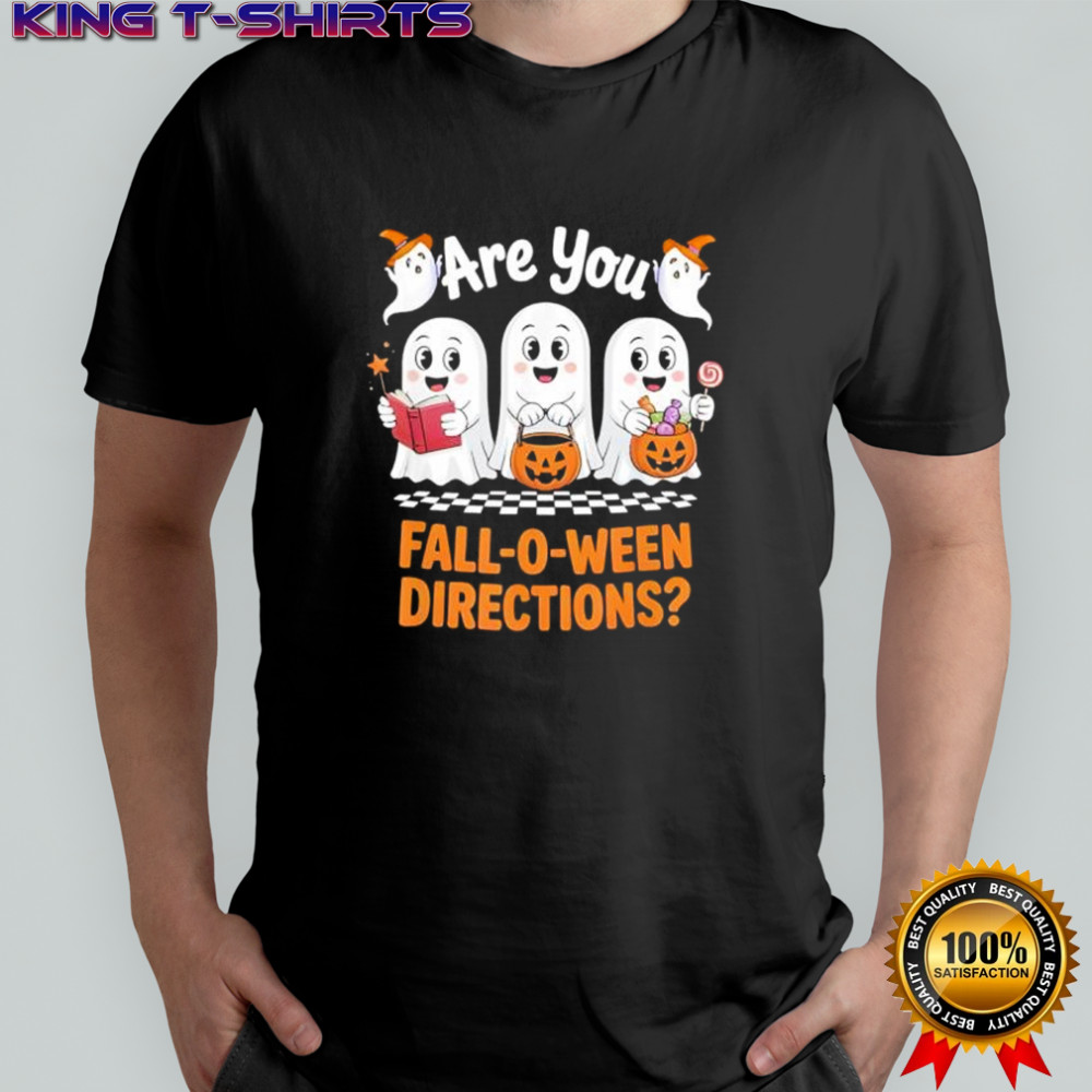 Retro are You Fall O Ween Directions Funny Teacher Halloween shirt