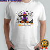 Retro Black Cat Witch Scary Halloween Pumpkin Women Men Kids shirt