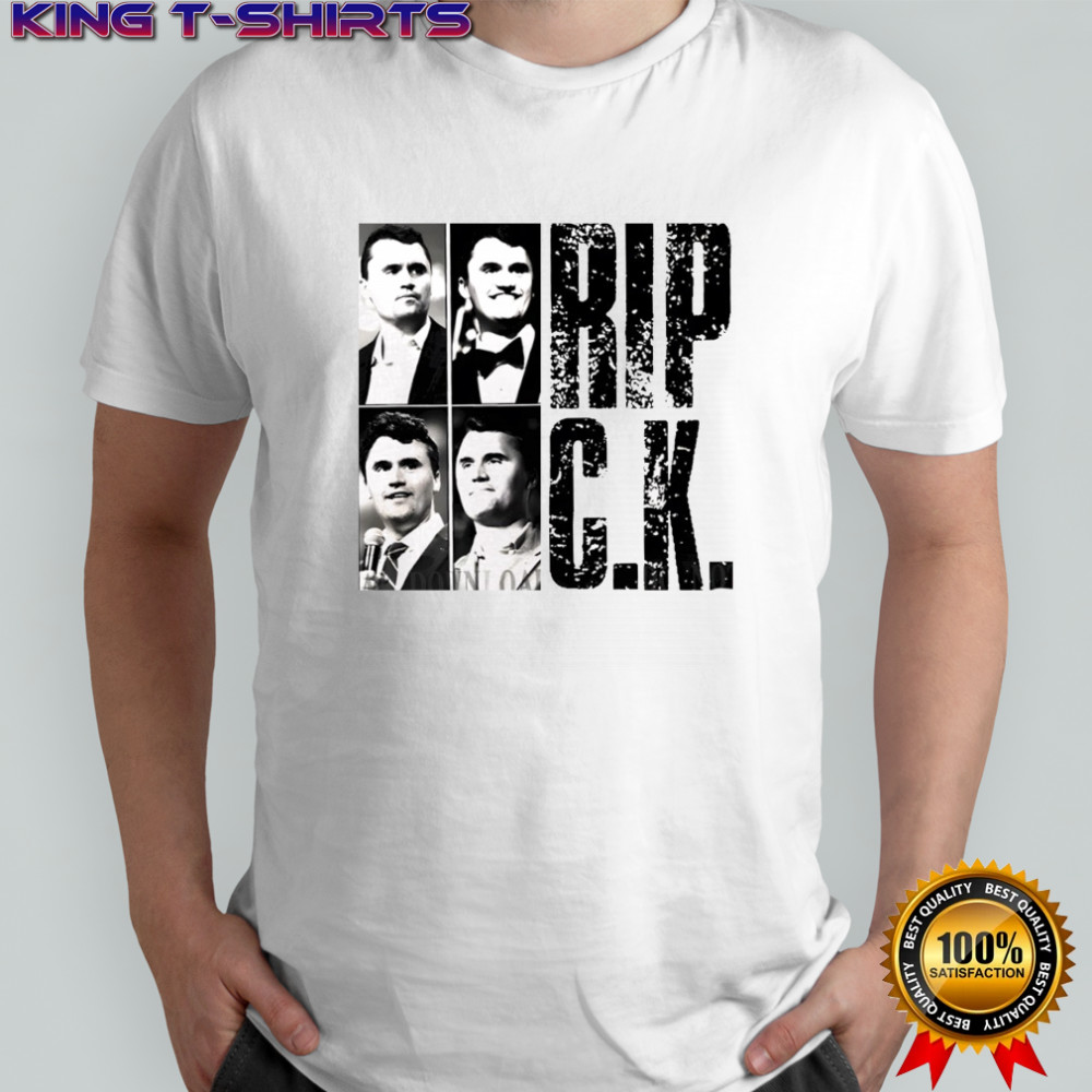 Rip Charlie Kirk Justice for Charlie Kirk Freedom graphic political shirt